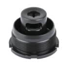 Dead Air HUB Taper DT direct thread brake mount 1/2x28 nitride black .22 caliber