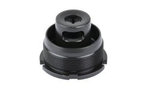 Dead Air HUB Taper DT direct thread brake mount 1/2x28 nitride black .22 caliber