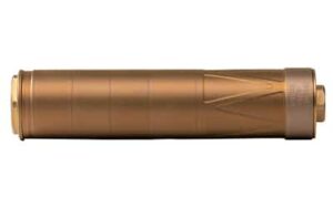 Energetic Armament Sonus 9mm suppressor in burnt bronze with 1/2x28 direct thread adapter