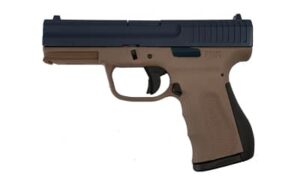 FMK 9C1 G2 9mm compact pistol in black and burnt bronze with 3.87 inch barrel