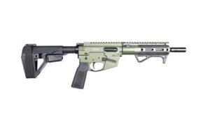 Freedom Ordnance FX9 Elite 9mm 8-inch pistol in OD Green with SBA5 brace