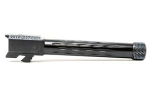 Faxon Firearms Match Series flame-fluted, threaded barrel for Glock 17 Gen5 in black finish
