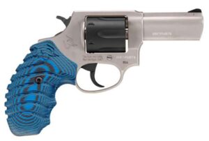 Taurus 856 TORO .38 Special revolver two-tone stainless with blue/black VZ grips