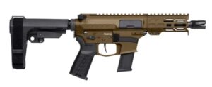 CMMG Banshee MKG .45 ACP 5-inch pistol in midnight bronze with M-LOK handguard