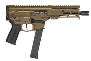 CMMG Dissent MKGs 9mm 6.5-inch Midnight Bronze AR pistol left-side view