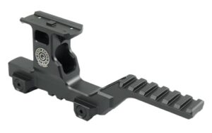 GBRS Group HYDRA V2 dual optic mount, black, fits Aimpoint Duty RDS, elevated Picatinny platform