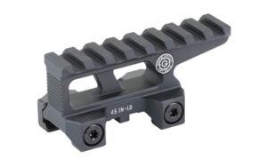 GBRS Lerna mount for EOTech EXPS in anodized black showing elevated optic centerline