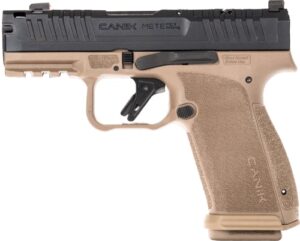 Canik METE MC9 Prime 9mm pistol bi-tone black slide flat dark earth frame 3.65 inch barrel