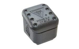 Ghost MOAB +6 magazine extension fits PMAG 17 in black