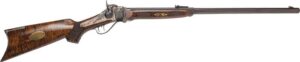 Cimarron Sharps Slotter & Co. .45-70 rifle with 30-inch barrel and case hardened/blued finish