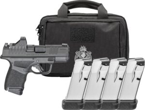 Springfield Armory Hellcat OSP 9mm 3-inch pistol with Viridian RFX11 and gear pack
