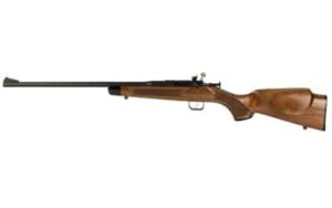 Chipmunk Deluxe Gen 2 .22 LR rifle with walnut stock and matte blued finish, 16.125 inch barrel