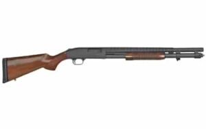 Mossberg 590 Retrograde 12ga pump shotgun walnut stock heat shield bayonet lug