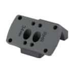 Midwest Industries MK2 34mm RMR 45° offset red dot mount, black finish
