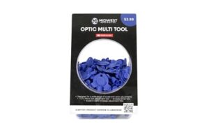 Midwest Industries Optic Multi Tool display in blue for scope and optic adjustment