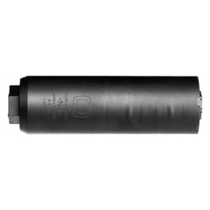 Q Jumbo Shrimp 6.5 CM titanium quick-detach silencer, black finish, 5.7 inch overall length