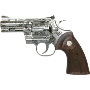 Colt Python Revolver .357 Mag 3in Engraved Stainless with walnut grip