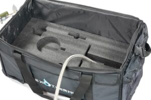 Exothermic Technologies Pulsefire Backpack Carry Bag black stiff-sided nylon with external pouches