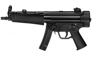 PTR 9CT-CL 9mm pistol with black polymer handguard and grips and 3-lug threaded barrel