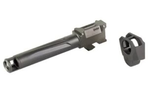 Radian Afterburner compensator and Ramjet fluted match barrel for Glock 19 Gen3 in black DLC