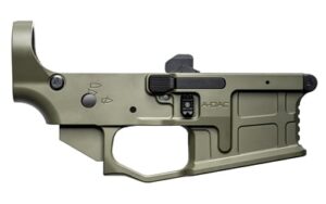 Radian A-DAC 15 billet lower receiver in Olive Drab Green with ambidextrous controls