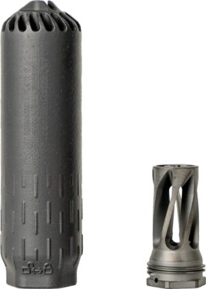 HUXWRX FLOW 6K suppressor with 5/8x24 flash hider in black