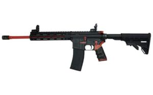 Tippmann Arms M4-22 RedLine A101111 16 inch .22 LR rimfire rifle black with red accents