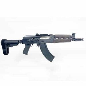 Zastava ZPAP92 7.62x39 pistol 10in chrome-lined barrel stained wood handguard SBA3 brace
