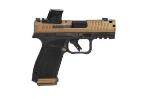 CANIK METE MC9 PRIME 9MM pistol in black and bronze finish, MO4 configuration
