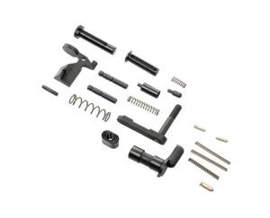 CMMG AR-15 Lower Parts Kit 55CA601 black components laid out for gunbuilders