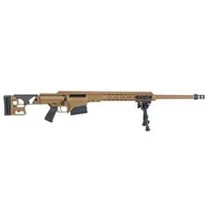 Barrett MK22 Deployment Kit rifle in coyote brown with 27-inch fluted barrel and Leupold optic