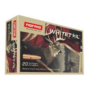 Norma WhiteTail Rifle Ammunition 7mm Rem Mag 150gr PSP 3018 fps 20/ct