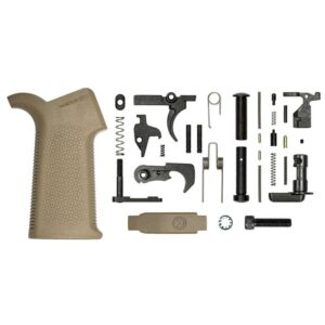 Aero Precision AR15 Lower Parts Kit with MOE SL grip in FDE