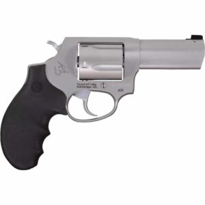 Taurus 605 Defender 3-inch stainless revolver with Hogue rubber grip (2-60539NS)
