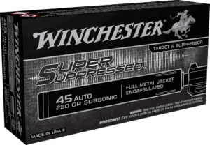 WINCHESTER SUPPRESSED 45ACP 230GR FMJ 50RD BX