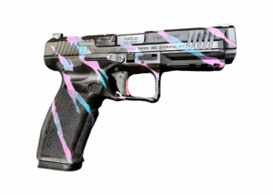 Canik METE SFT One Series 9mm pistol Miami Tiger Stripe 4.46 inch barrel