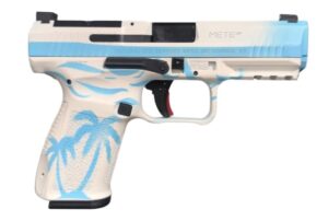 Canik METE SF Malibu 9mm pistol, 4.19 inch barrel, side view