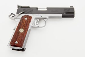 Wilson Combat Classic .45 ACP 5-inch pistol with Cocobolo grips and Black Armor-Tuff finish