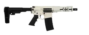 Wise Arms WA-15B .300 AAC Blackout 7.5-inch White Cerakote with SBA3 pistol brace