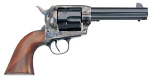 Taylors & Company 1873 Cattleman .45 Long Colt 4.75-inch revolver with case-hardened frame and walnut navy grip