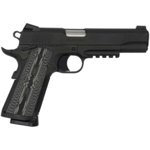 Colt 1911 CCU Rail Government .45 ACP 5 inch Matte Black DLC with G10 grips
