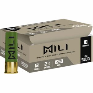 Mili Self-Defense Shotgun Loads 12 ga. 2.75 in. Rifled Slug 10 rd.