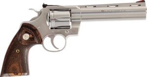 Colt Python Target .357 Magnum stainless revolver with walnut target grips