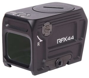 Viridian RFX44 compact closed-emitter green-dot reflex sight in black with RMR adapter