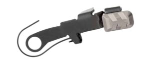 Tyrant CNC TDGSTOP24G extended slide release for Glock Gen 2-4 in gray 6061 aluminum