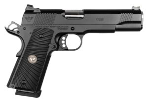 Wilson Combat CQB FS .45 ACP 5-inch pistol with G10 Starburst grip and Black Armor-Tuff finish