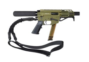 Freedom Ordnance FX9P4T-ODG FX9P 9mm 4" OD green synthetic pistol tube with faux suppressor and sling