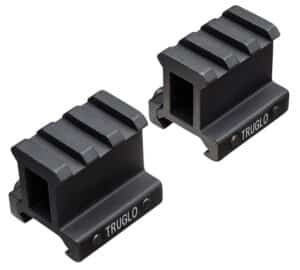 TruGlo TG8992B Picatinny Riser Mount  Matte Black Anodized