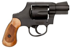 Rock Island Armory M206 spurless .38 Special 2-inch revolver with checkered wood grips