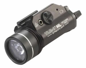 Streamlight TLR-1 HL rail-mounted tactical light, black anodized finish
